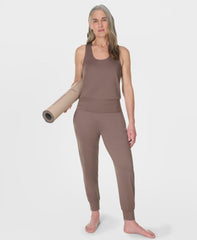 Gaia Yoga Tank - Taupe Brown