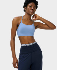 Spirit Restored Yoga Bra - Faded Blue