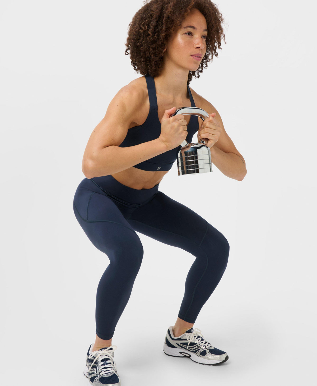 Leak Protect Power 7/8 Leggings - Navy Blue - 7/8 Length