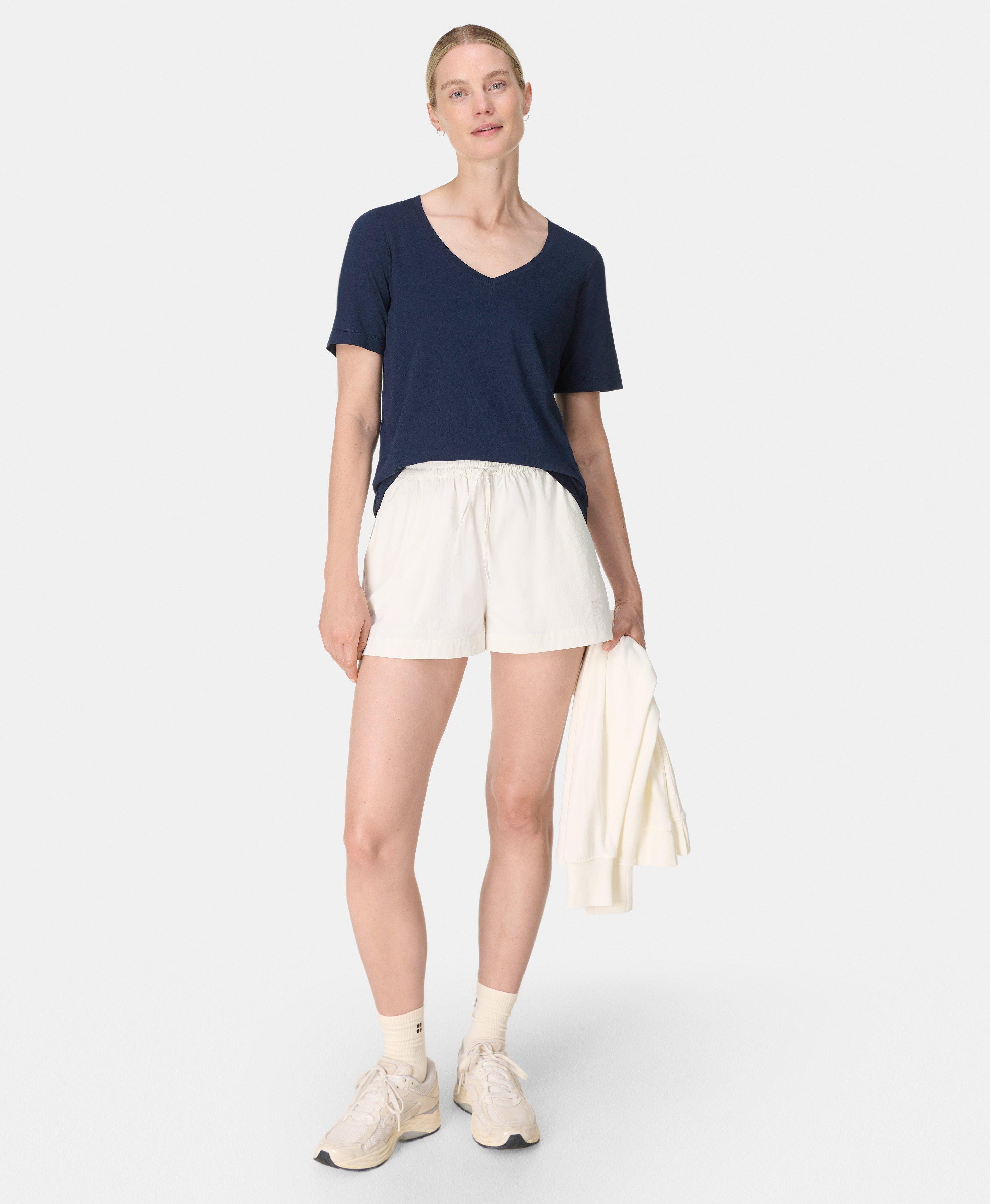 Essential V-Neck Tee - Navy Blue