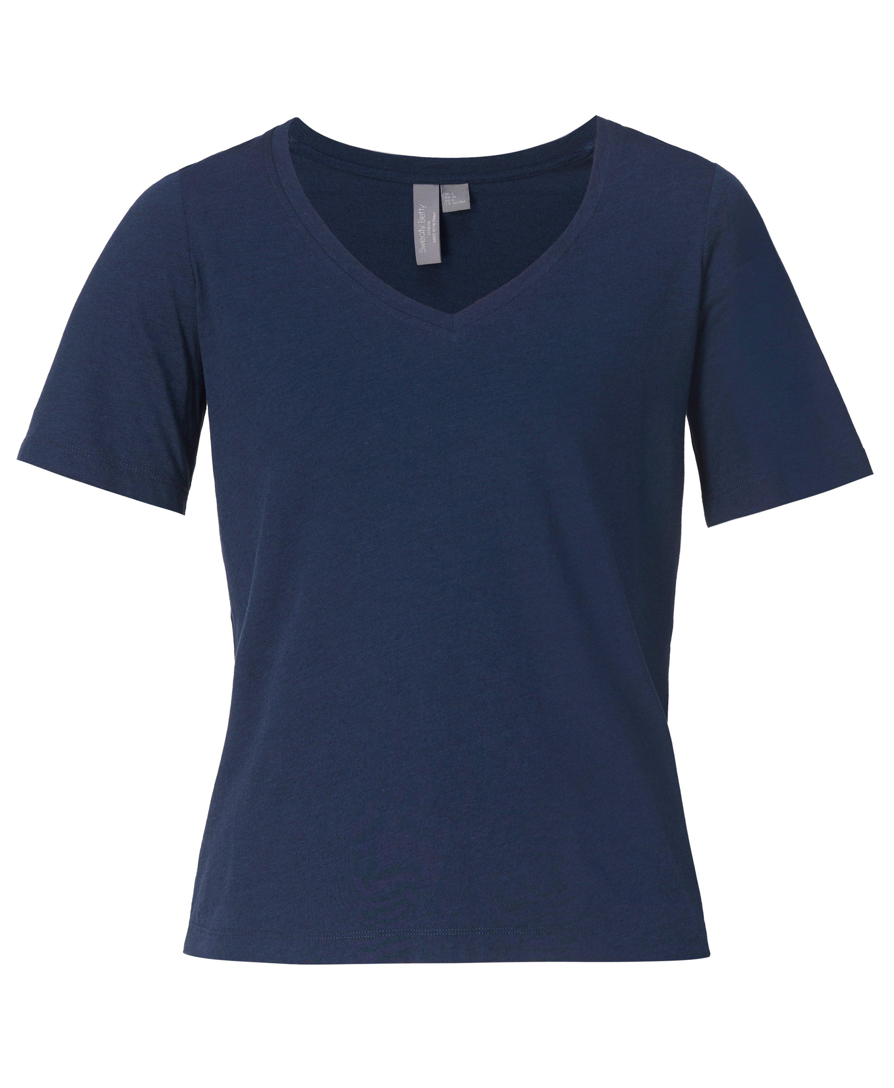 Essential V-Neck Tee - Navy Blue