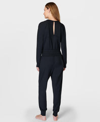 Gaia Yoga Long Sleeve Jumpsuit - Black