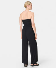 Modal Wide Leg Jumpsuit - Black