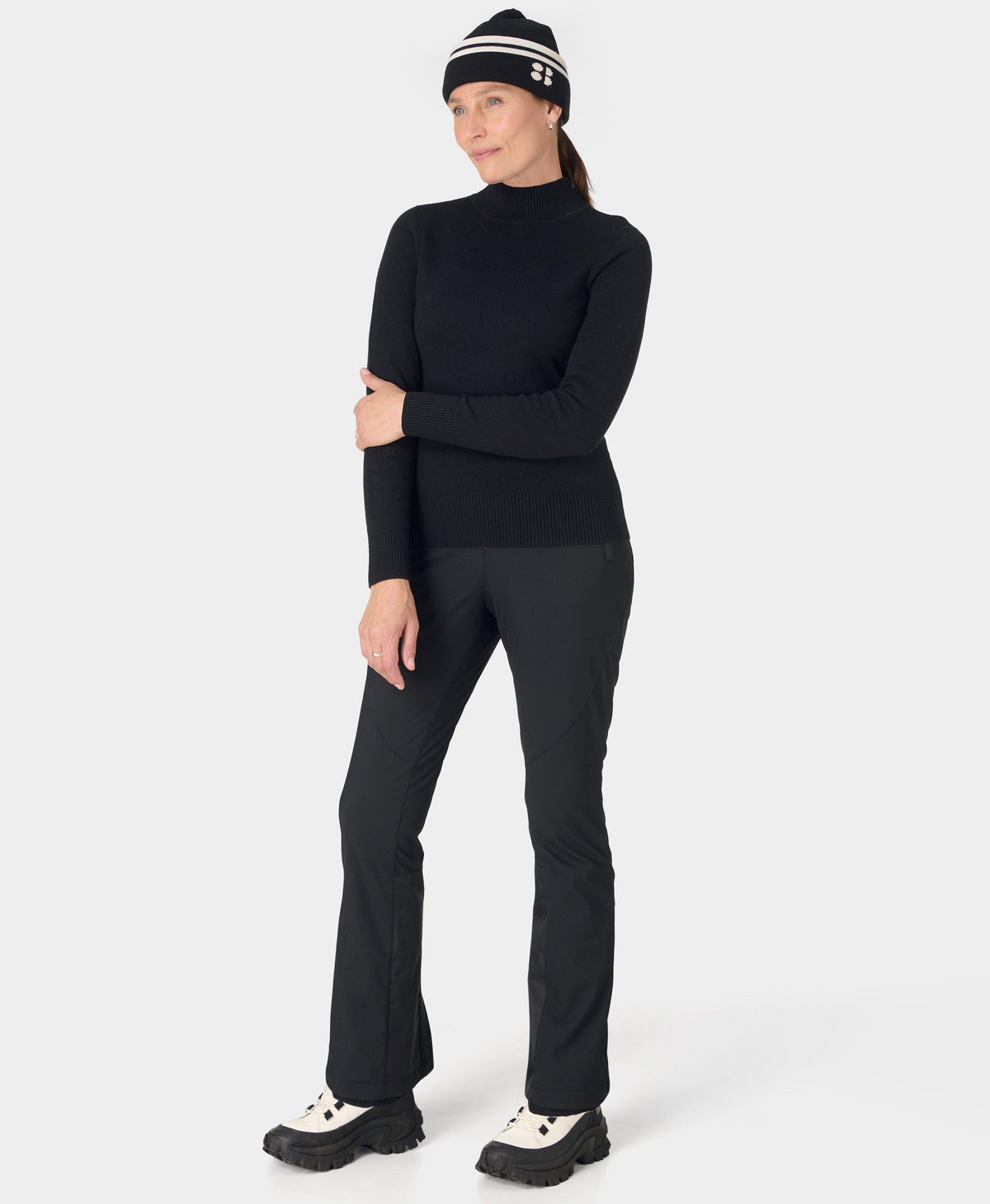 Power High Waist Sculpting Overalls - Black