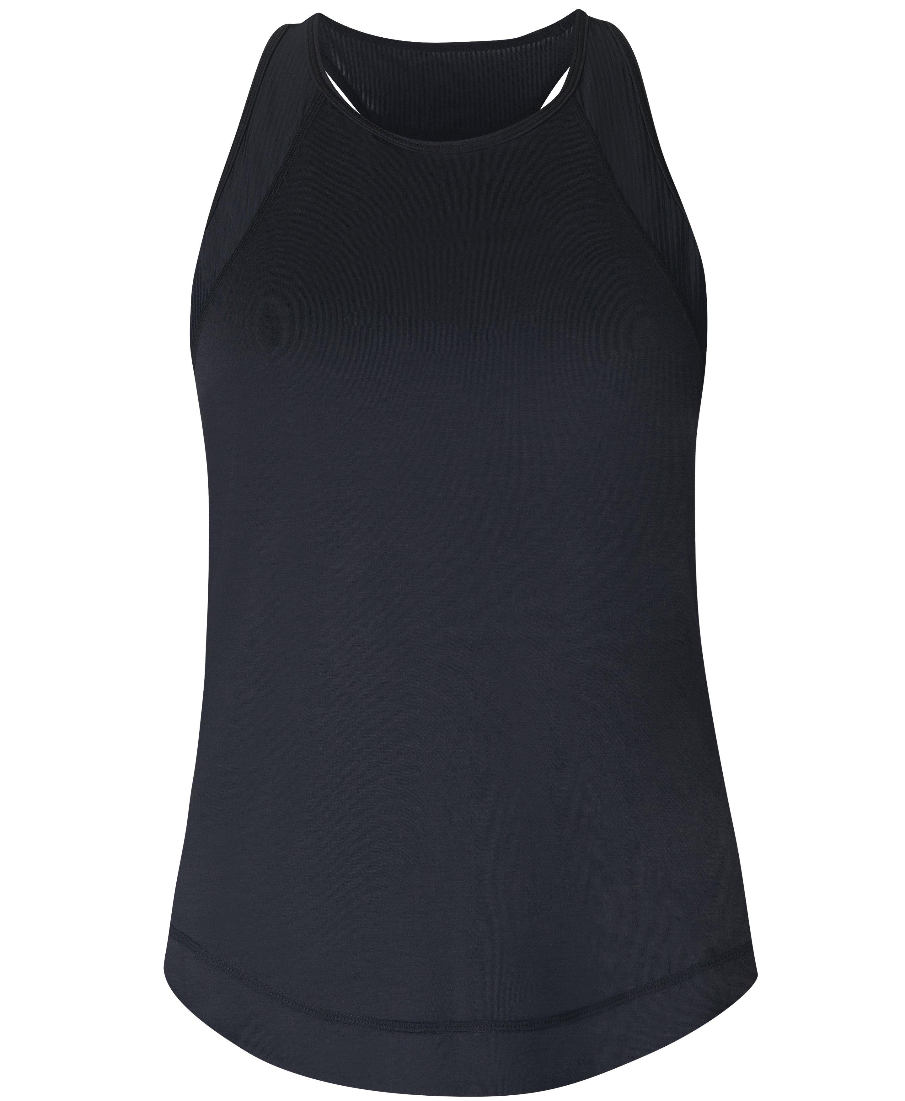 Breathe Easy Mesh Run Tank - Black