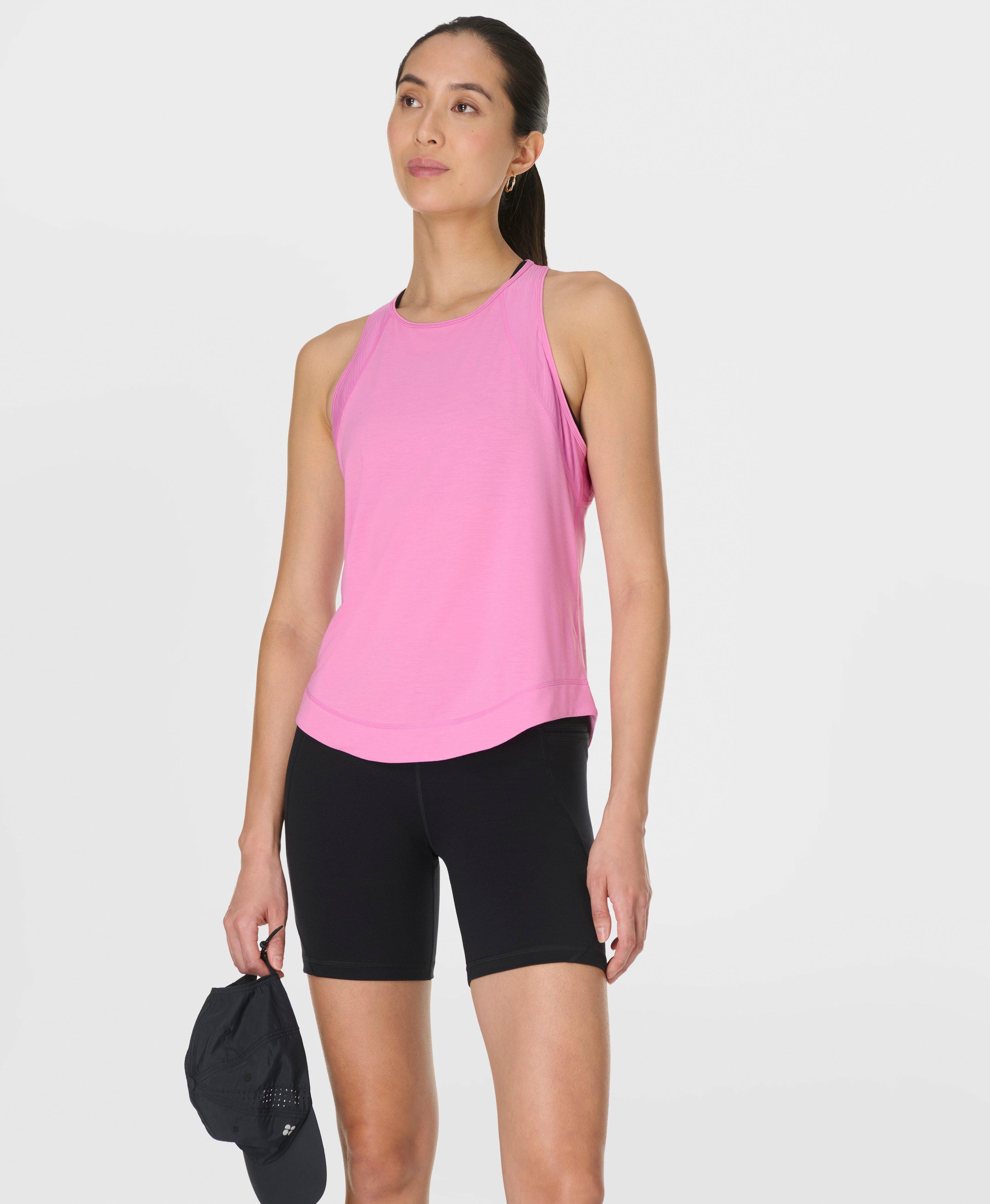 Breathe Easy Mesh Run Tank - Guava Pink