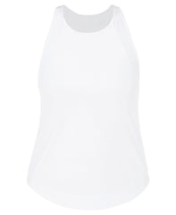 Breathe Easy Mesh Run Tank - White