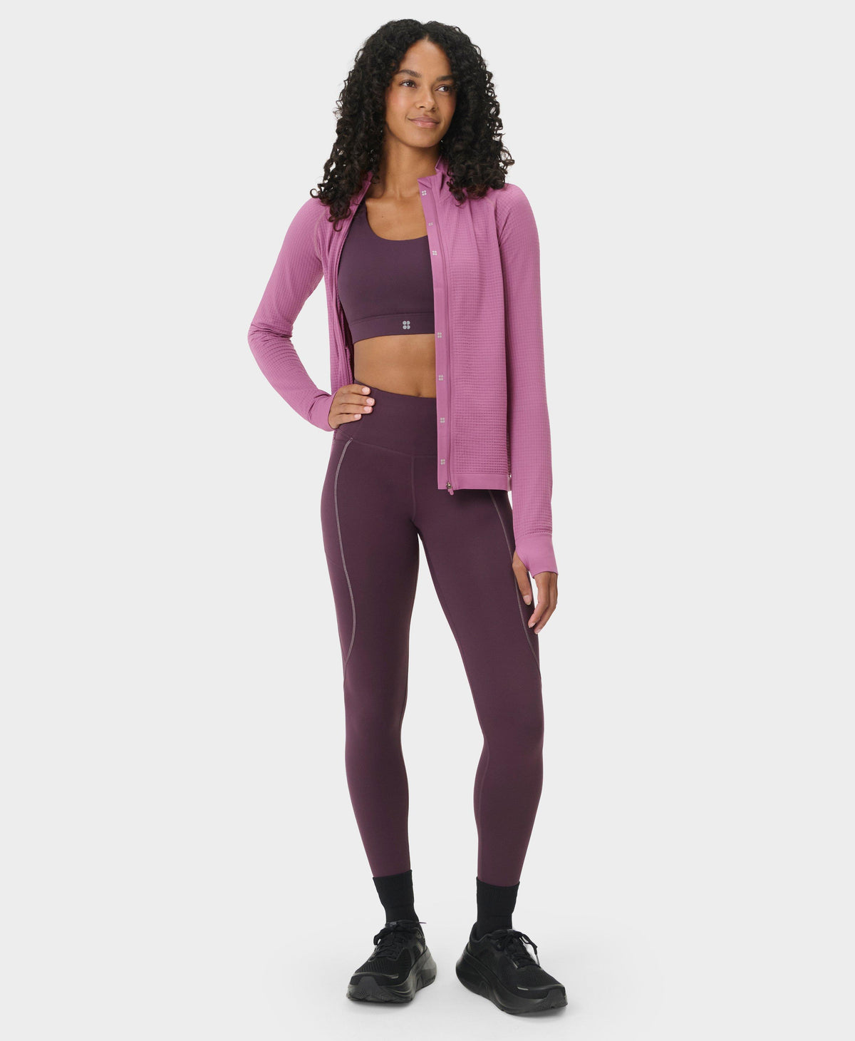 Therma Boost Running Leggings - Neptune Purple - Full Length