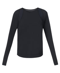 Breathe Easy Mesh Long Sleeve Tee - Black