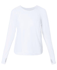 Breathe Easy Mesh Long Sleeve Tee - White