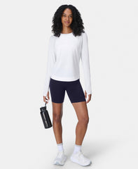 Breathe Easy Mesh Long Sleeve Tee - White