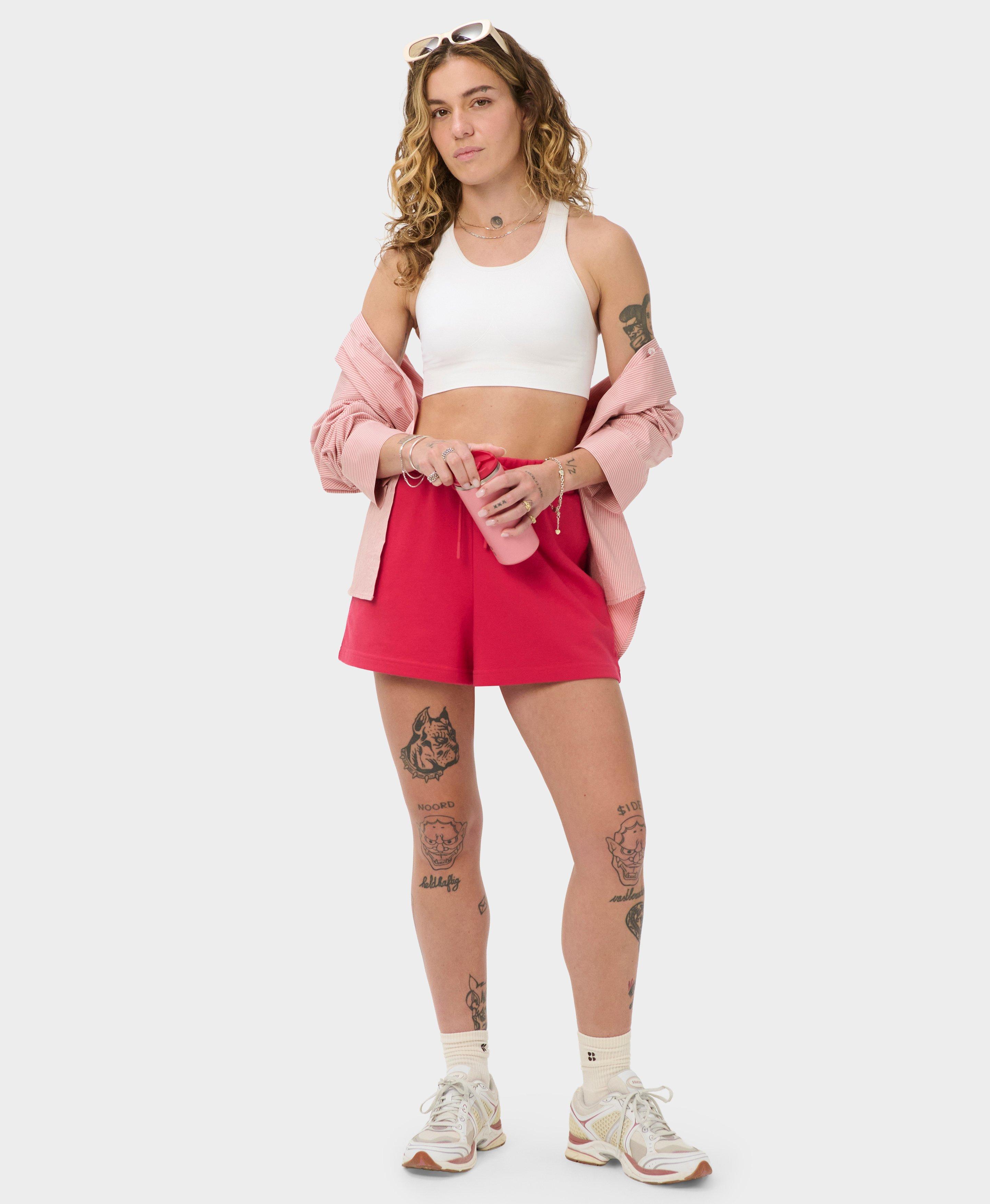 Revive Boxy Shorts - Crimson Red - 3.5" Inseam