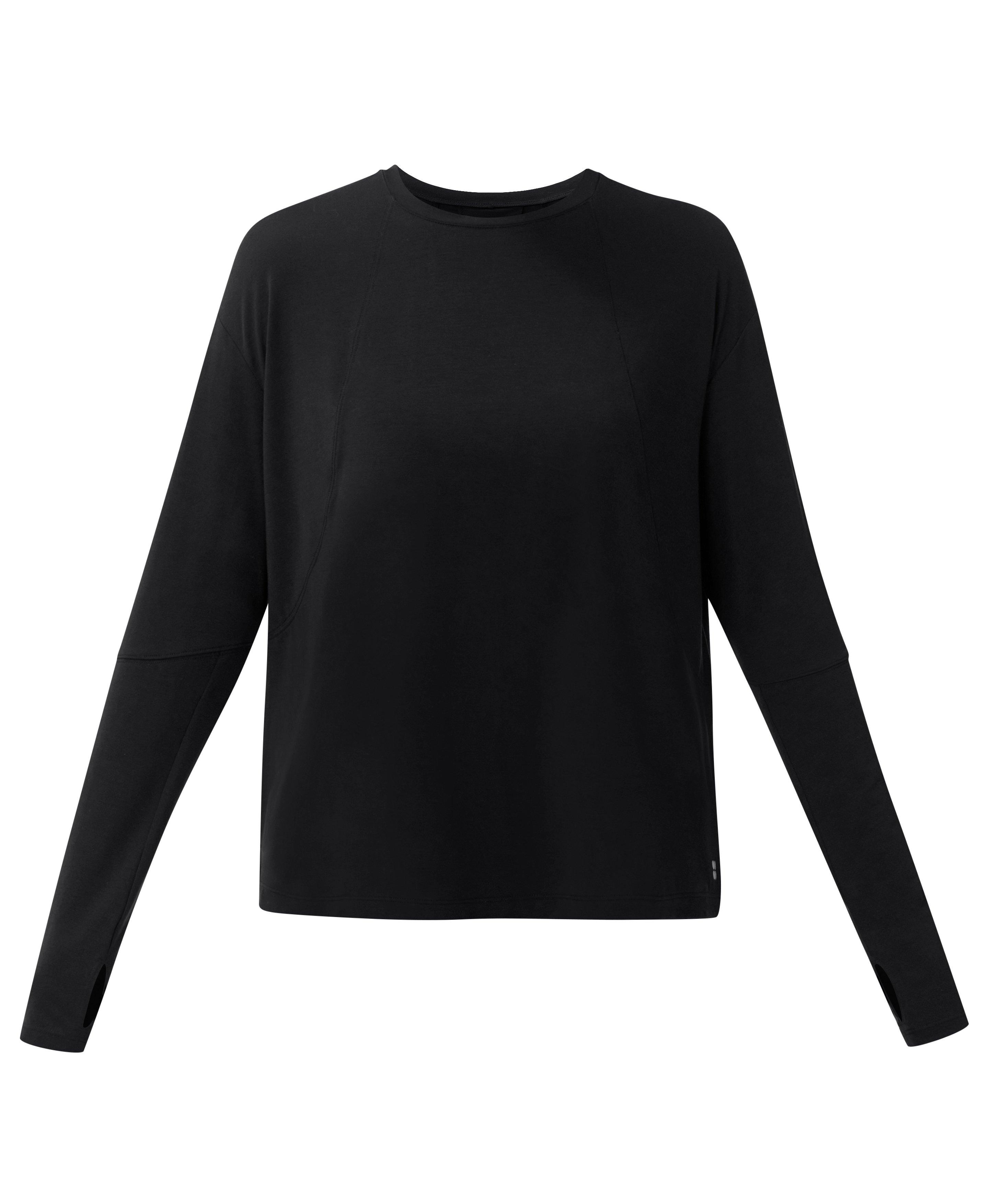 Soft Flow Studio Long Sleeve Tee - Black