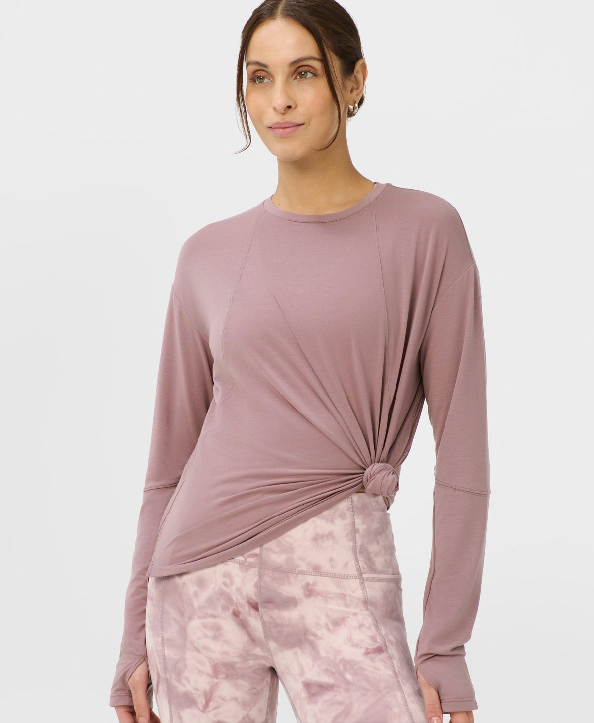 Soft Flow Studio Long Sleeve Tee - Duskberry Purple